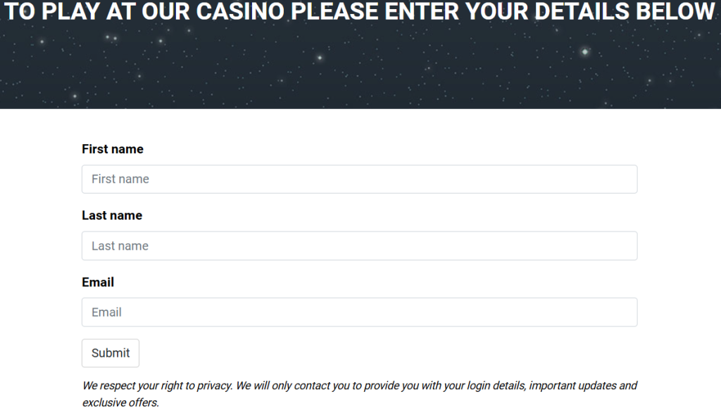 Zodiac Casino sign up